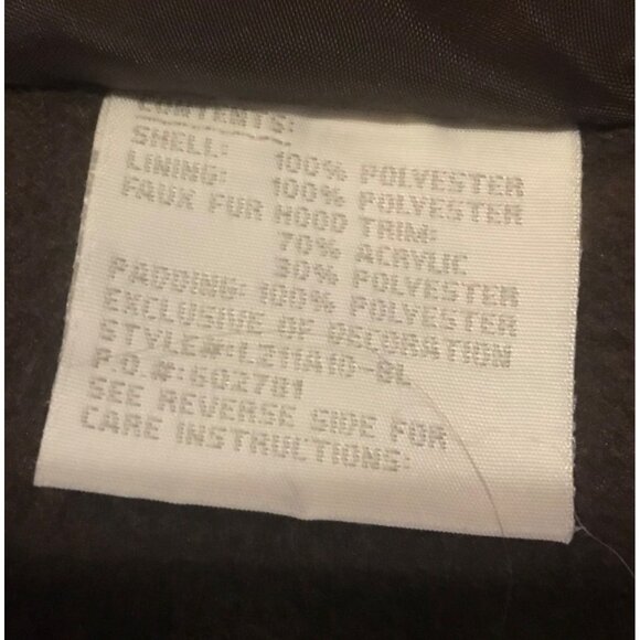 London Fog Coat Green Girls Puffer Winter w/ Scarf Lg 14-16 Removable Hood New - Picture 7 of 10